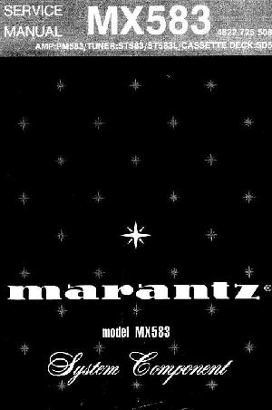 Сервисная инструкция Marantz MX-583 ― Manual-Shop.ru