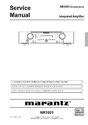 Сервисная инструкция Marantz NR-1601 ― Manual-Shop.ru