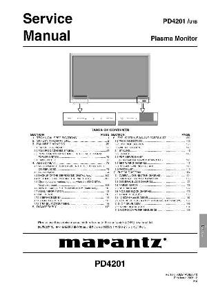 Сервисная инструкция Marantz PD-4201 ― Manual-Shop.ru
