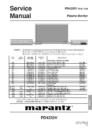 Сервисная инструкция Marantz PD-4220V ― Manual-Shop.ru