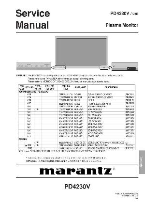 Сервисная инструкция Marantz PD-4230V ― Manual-Shop.ru