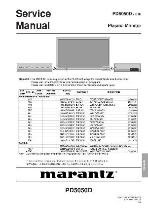 Сервисная инструкция Marantz PD-5050D ― Manual-Shop.ru