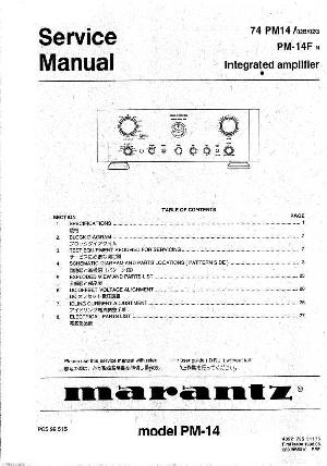 Service manual Marantz PM-14 ― Manual-Shop.ru