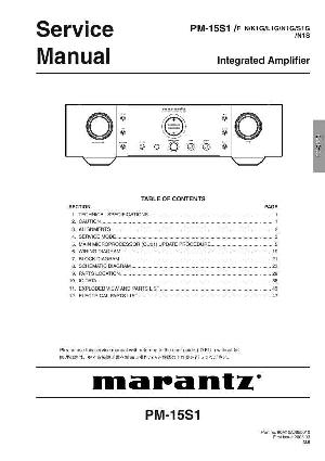Service manual Marantz PM-15S1 ― Manual-Shop.ru