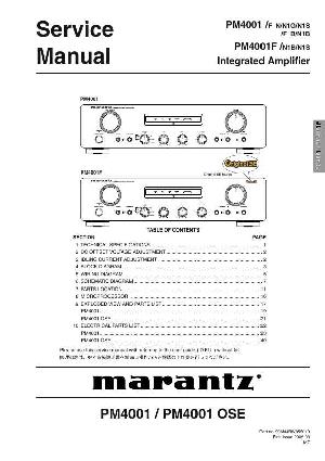 Service manual Marantz PM-4001 ― Manual-Shop.ru