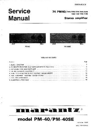 Service manual Marantz PM-40, PM-40SE ― Manual-Shop.ru