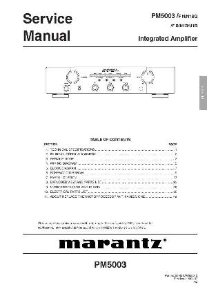 Сервисная инструкция Marantz PM-5003 ― Manual-Shop.ru