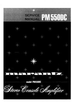 Сервисная инструкция Marantz PM-550DC  ― Manual-Shop.ru
