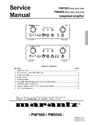 Service manual Marantz PM-7000_8000 ― Manual-Shop.ru