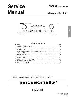 Сервисная инструкция Marantz PM-7001 ― Manual-Shop.ru