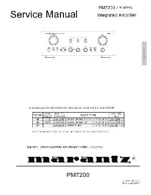 Сервисная инструкция Marantz PM-7200 ― Manual-Shop.ru