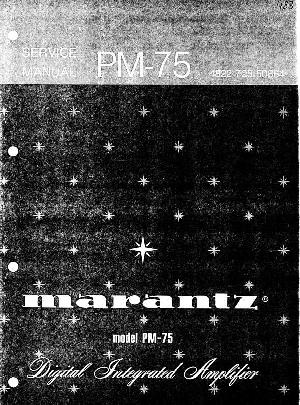 Сервисная инструкция Marantz PM-75 ― Manual-Shop.ru