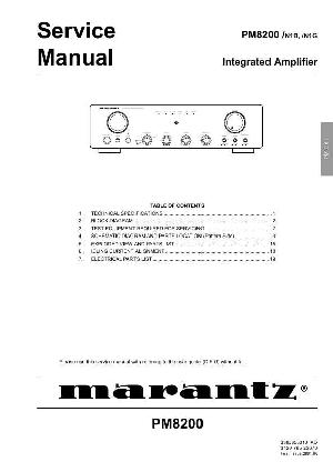 Сервисная инструкция Marantz PM-8200 ― Manual-Shop.ru