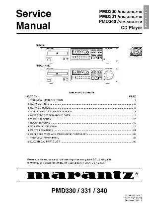 Сервисная инструкция Marantz PMD-330, PMD-331, PMD-340 ― Manual-Shop.ru
