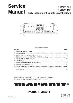 Сервисная инструкция Marantz PMD-511 ― Manual-Shop.ru