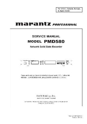 Сервисная инструкция Marantz PMD-580 ― Manual-Shop.ru
