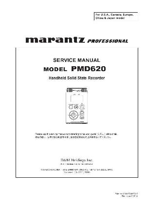 Сервисная инструкция Marantz PMD-620 ― Manual-Shop.ru