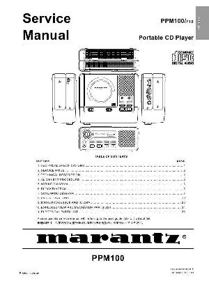 Сервисная инструкция Marantz PPM-100 ― Manual-Shop.ru