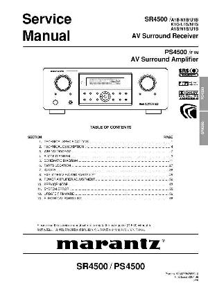 Сервисная инструкция Marantz PS-4500 ― Manual-Shop.ru