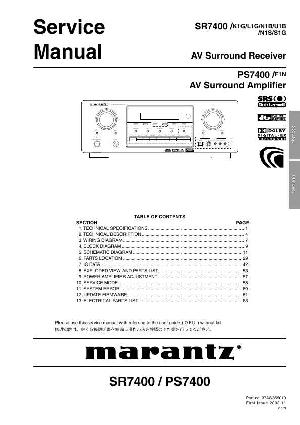 Сервисная инструкция Marantz PS-7400 ― Manual-Shop.ru