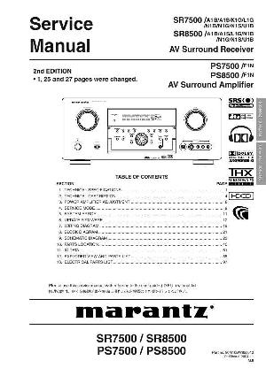 Сервисная инструкция Marantz PS-7500, PS-8500 ― Manual-Shop.ru