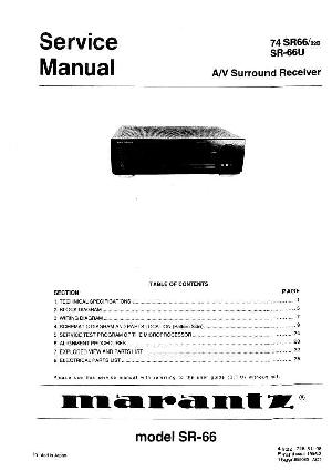 Сервисная инструкция Marantz SR-66, SR-66U ― Manual-Shop.ru