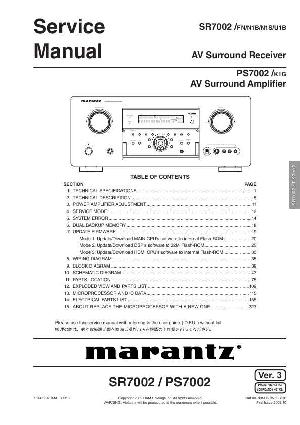Сервисная инструкция Marantz SR-7002 ― Manual-Shop.ru