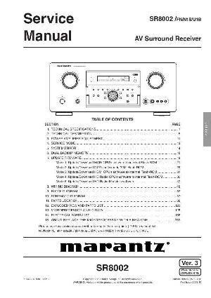 Сервисная инструкция Marantz SR-8002 ― Manual-Shop.ru