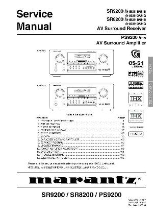 Сервисная инструкция Marantz SR-8200, SR-9200, PS-9200 ― Manual-Shop.ru