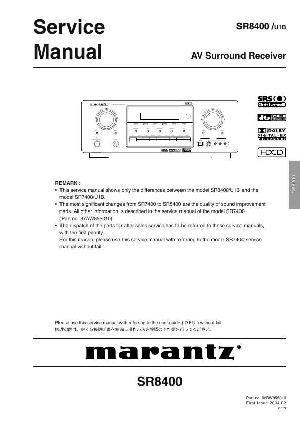 Сервисная инструкция Marantz SR-8400 ― Manual-Shop.ru