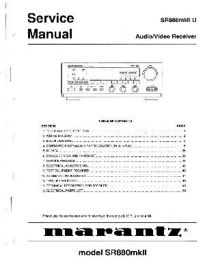 Сервисная инструкция Marantz SR-880MK2 ― Manual-Shop.ru