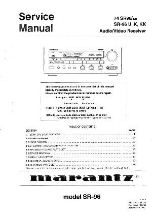 Service manual Marantz SR-96 ― Manual-Shop.ru