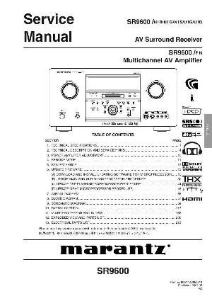 Сервисная инструкция Marantz SR-9600 ― Manual-Shop.ru
