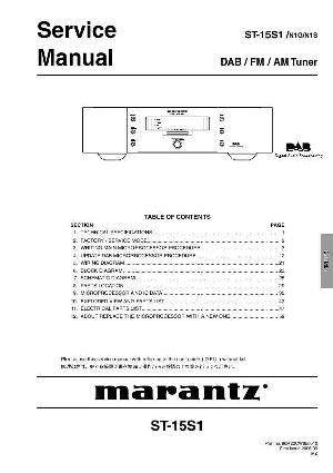 Сервисная инструкция Marantz ST-15S1 ― Manual-Shop.ru