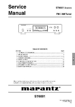 Service manual Marantz ST-6001 ― Manual-Shop.ru