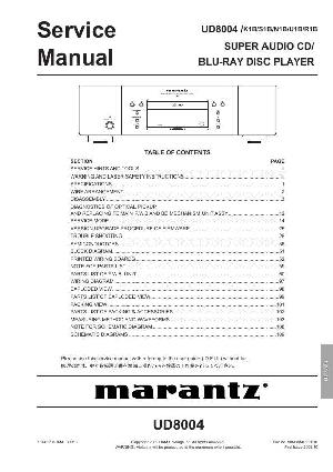 Сервисная инструкция Marantz UD-8004 ― Manual-Shop.ru