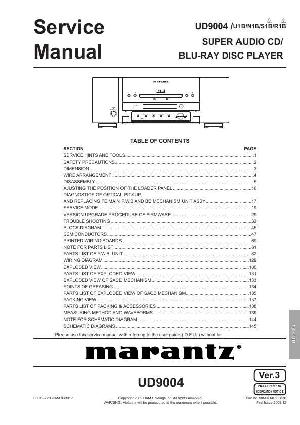 Сервисная инструкция Marantz UD-9004 ― Manual-Shop.ru