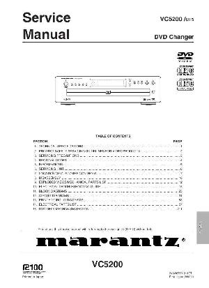 Сервисная инструкция Marantz VC-5200 ― Manual-Shop.ru