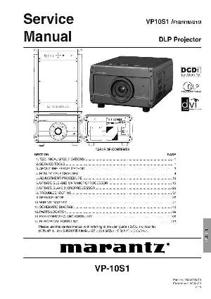 Service manual Marantz VP-10S1 ― Manual-Shop.ru