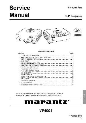 Service manual Marantz VP-4001 ― Manual-Shop.ru