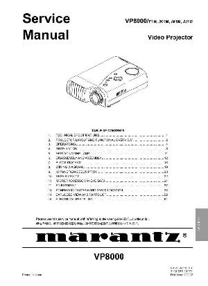 Сервисная инструкция Marantz VP-8000 ― Manual-Shop.ru