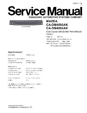 Сервисная инструкция PANASONIC CA-DM4593AK ― Manual-Shop.ru