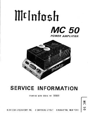 Сервисная инструкция McIntosh MC50 ― Manual-Shop.ru