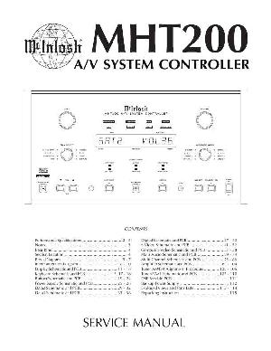 Сервисная инструкция McIntosh MHT200 ― Manual-Shop.ru