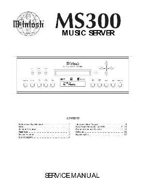 Сервисная инструкция McIntosh MS300 ― Manual-Shop.ru