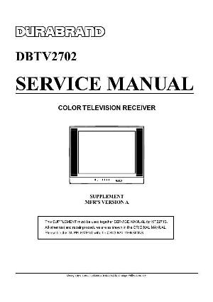 Сервисная инструкция Memorex DBTV2702 OEC7072A ― Manual-Shop.ru