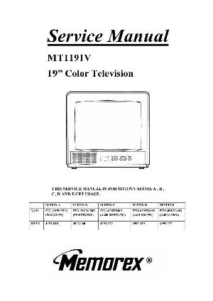 Service manual Memorex MT1191V TPMA8700CPN ― Manual-Shop.ru