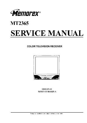 Сервисная инструкция Memorex MT2365 OEC3041B ― Manual-Shop.ru