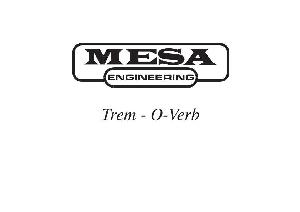 Схема Mesa Boogie TREMOVERB ― Manual-Shop.ru