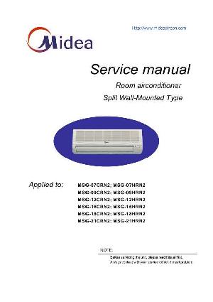 Service manual Midea MSG-07 09 12 16 18 21CRN2 HRN2 ― Manual-Shop.ru
